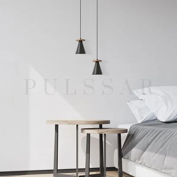 Подвесной светильник PIET CONE WOOD