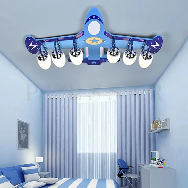 Модный мужской светильник в подарок для любителей авиации в виде самолета