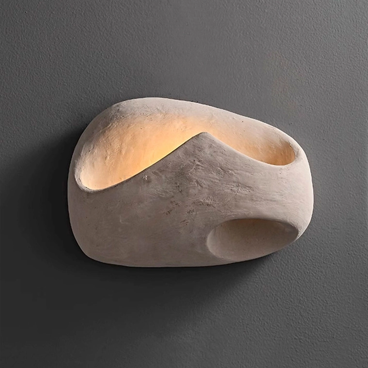 Бра из бетона для локального освещения лофта Настенное бра из бетона и металла в индустриальном стиле лофт