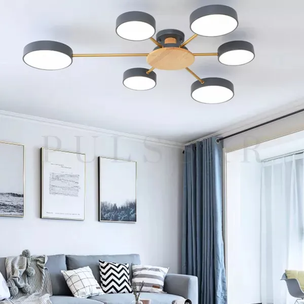 Современные тренды освещения 2026: ассиметричная люстра для низких потолков