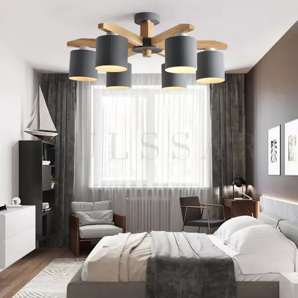 Современные тренды освещения 2026: люстра на 6 плафонов