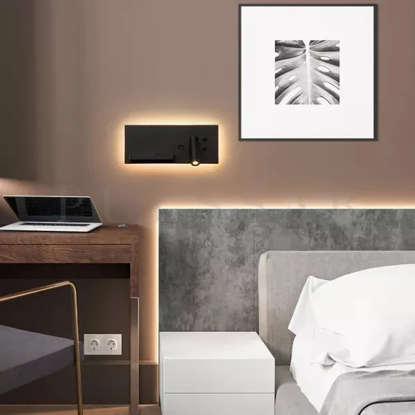 Современные тренды освещения 2026: бра для чтения над кроватью