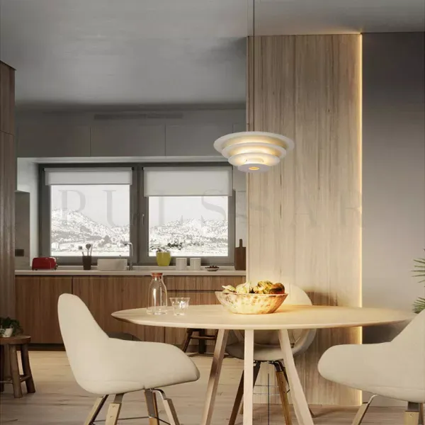 Современные тренды освещения 2026: мягкий свет над столом