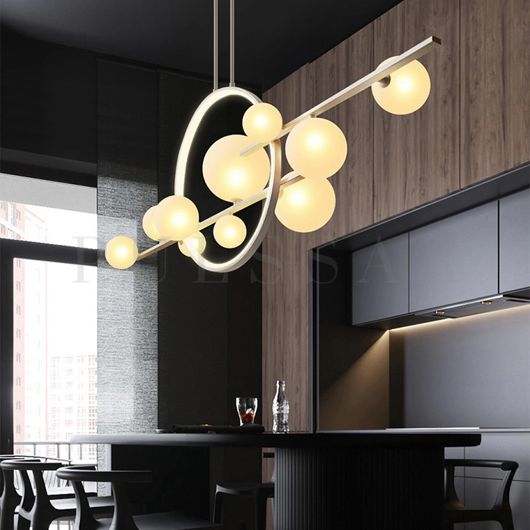 Реечная люстра IONA L HALO