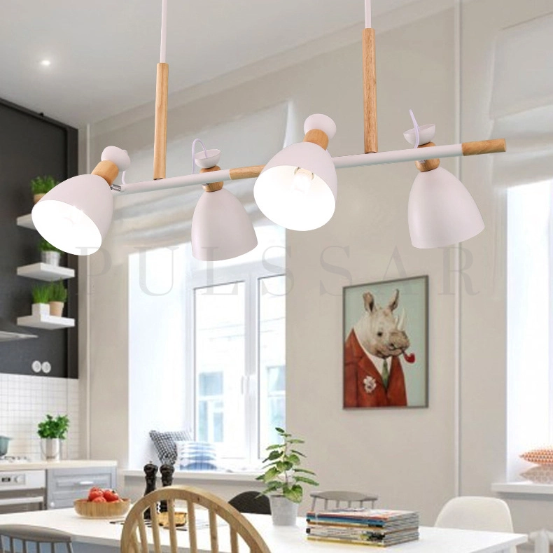 Реечная люстра TRIF WOOD LONG