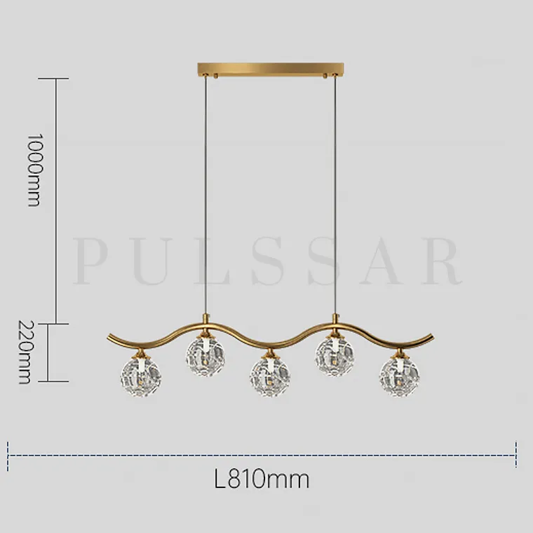 Реечная люстра RIM LONG