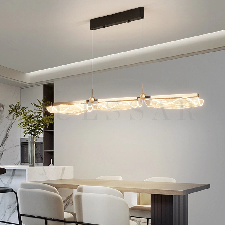 Реечная люстра DEMUS