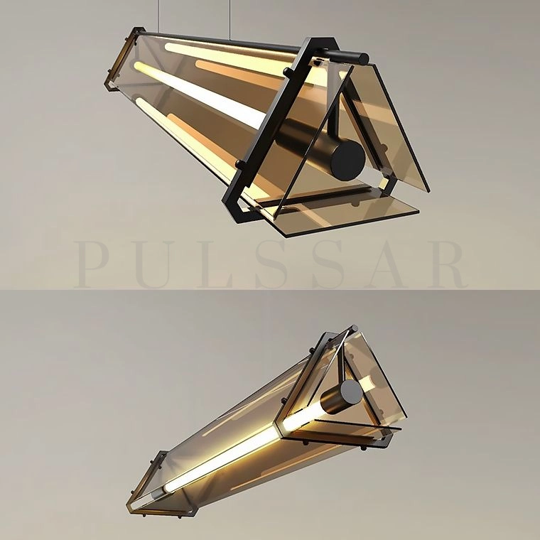 Реечная люстра HAGA LONG