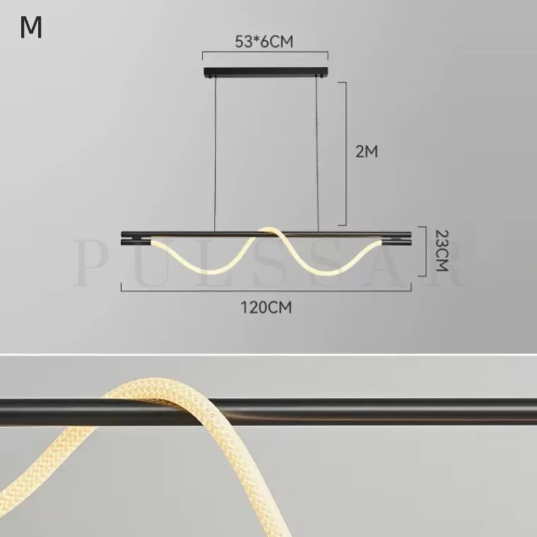 Реечная люстра GLORIFY OPTIC LONG