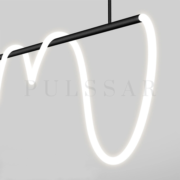 Реечная люстра GLORIFY BLACK LONG