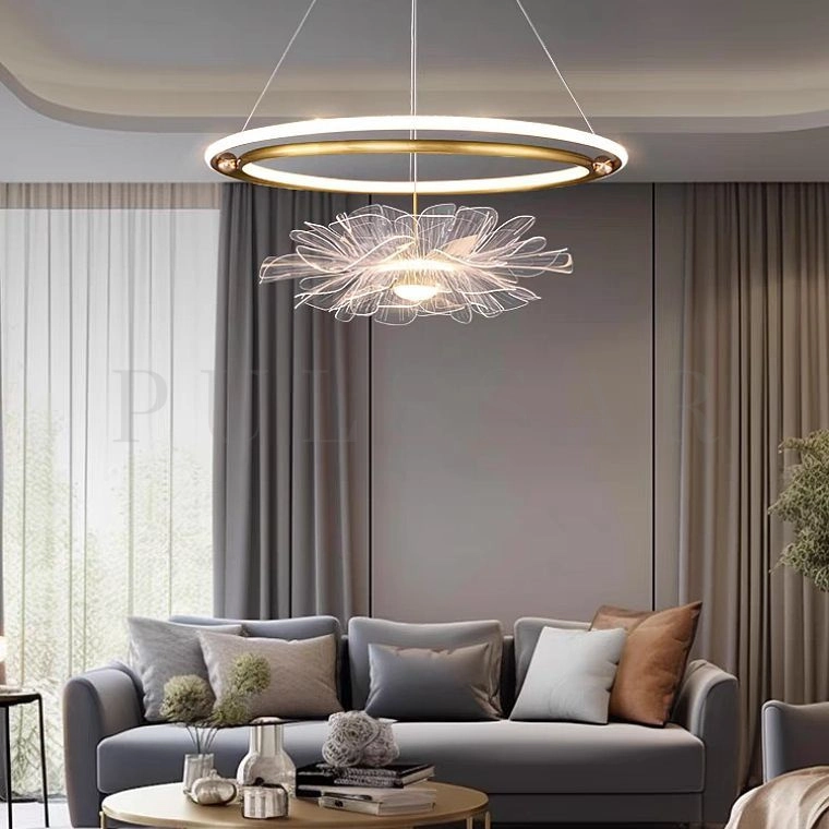 Кольцевая люстра FLOWER RINGS