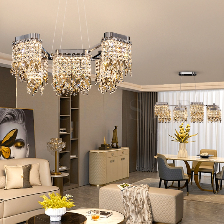 Реечная люстра FORSETE LONG