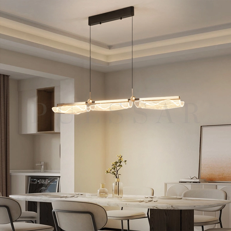 Реечная люстра DEMUS