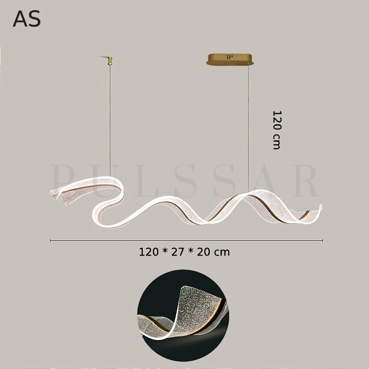 Реечная люстра LARSERIC D