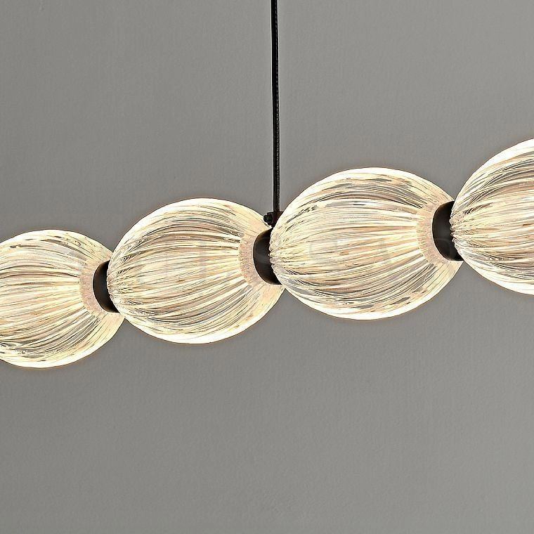 Реечная люстра CARA ELLIPSE LONG