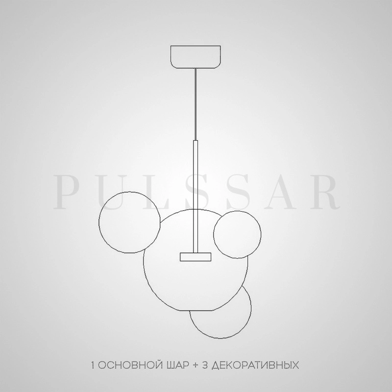 Подвесной светильник BUBBLE B MILK