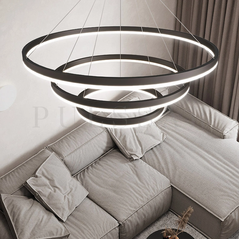 Кольцевая люстра CRUISE BLACK LITE