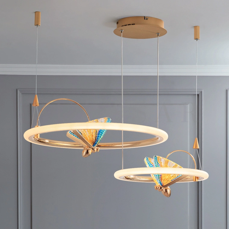 Кольцевая люстра AMELIS RING | Светодиодные бабочки | Сказочный дизайн