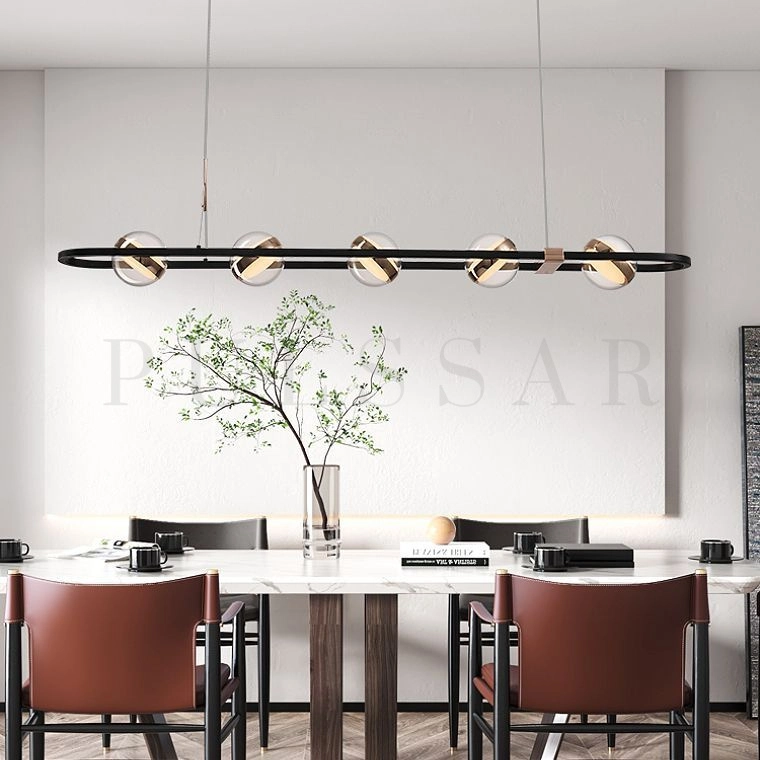 Реечная люстра SATURNA LONG