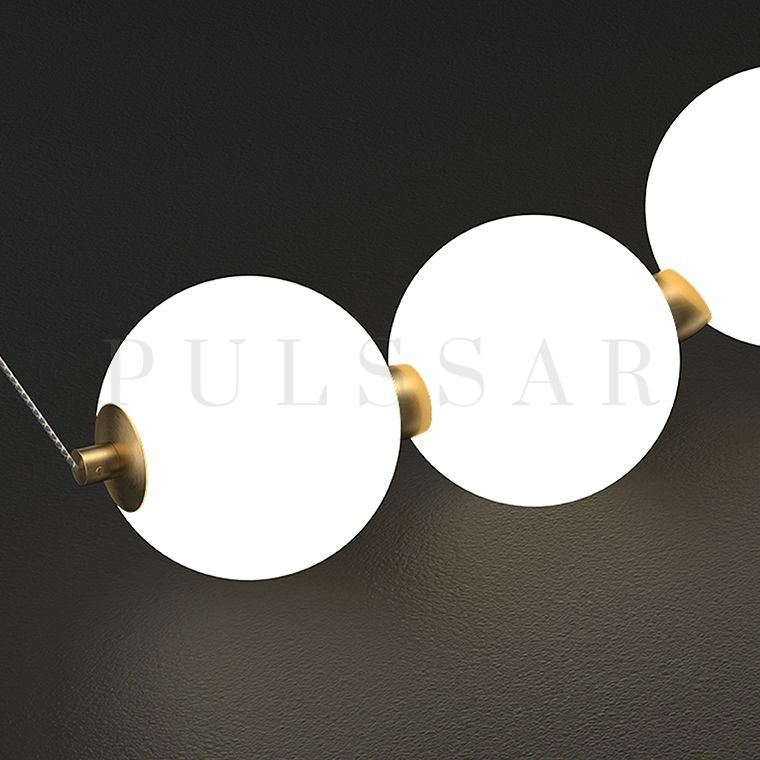 Реечная люстра ARAGONITE WAVE