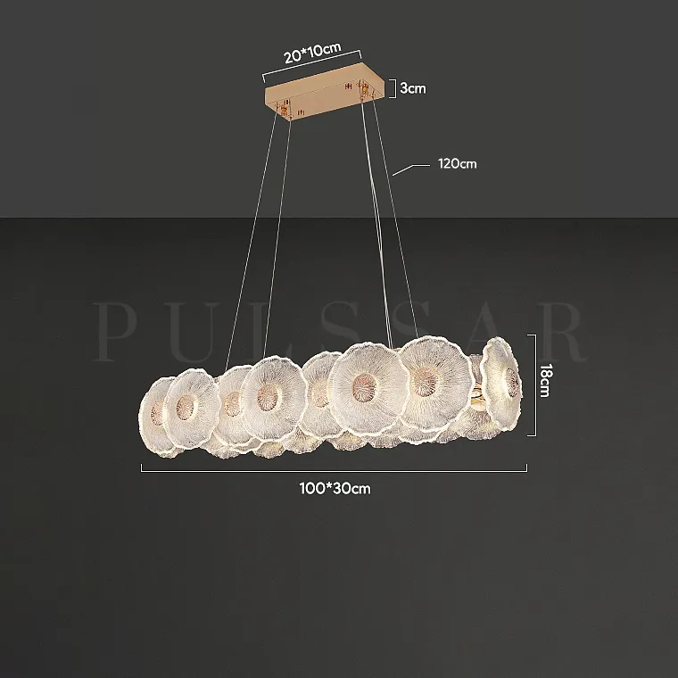 Реечная люстра IVET FAB LONG