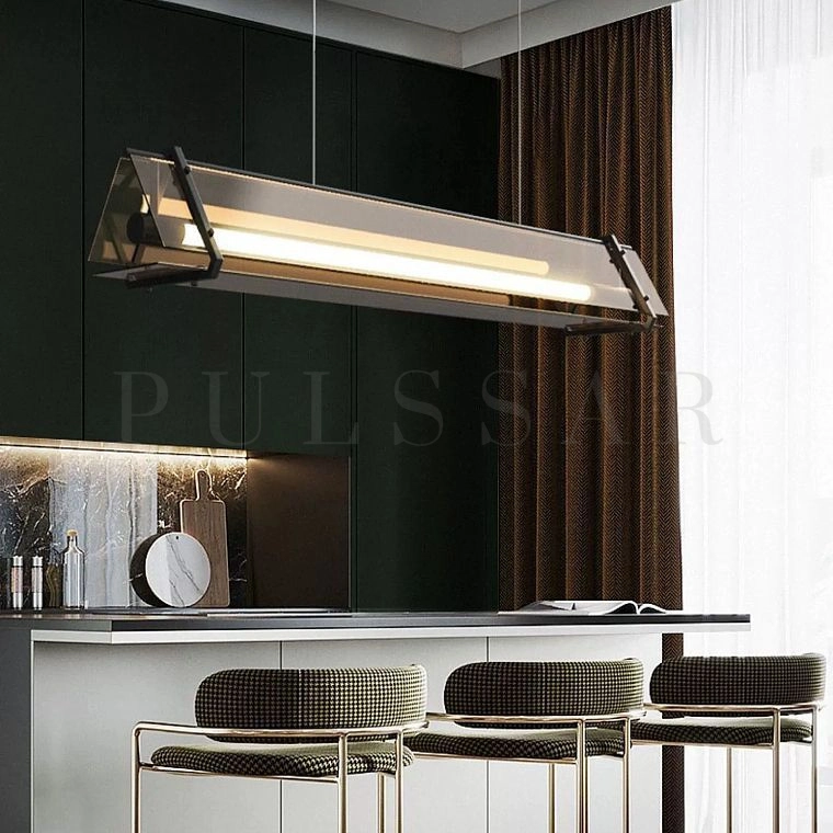 Реечная люстра HAGA LONG