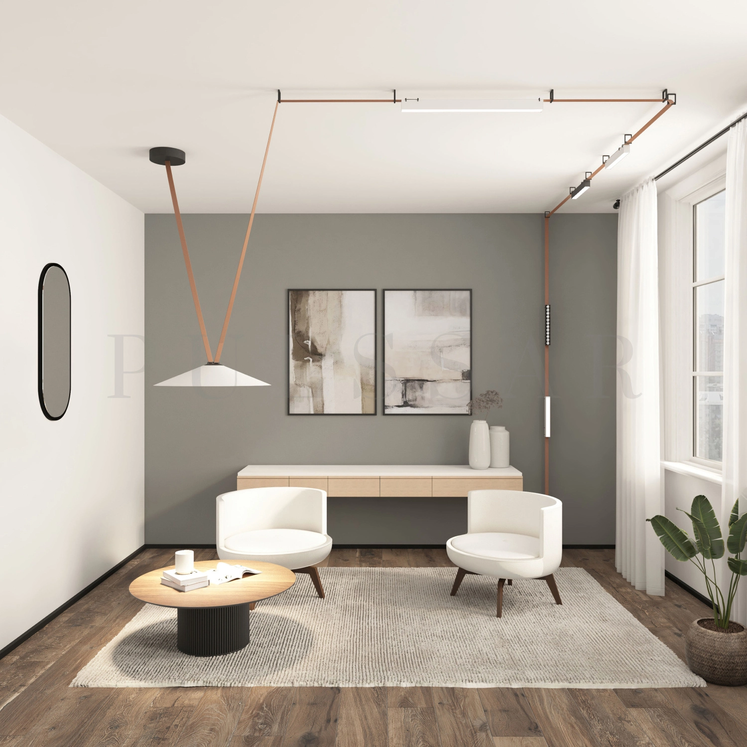 Трековый светильник BELTY SMART LINEAR DK5674-BK