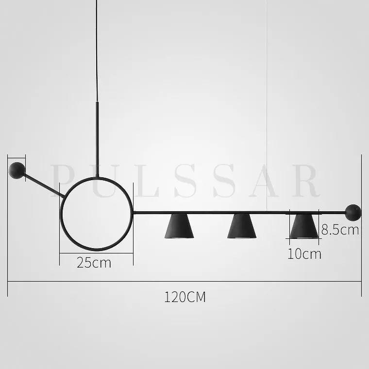 Реечная люстра HEDVIG