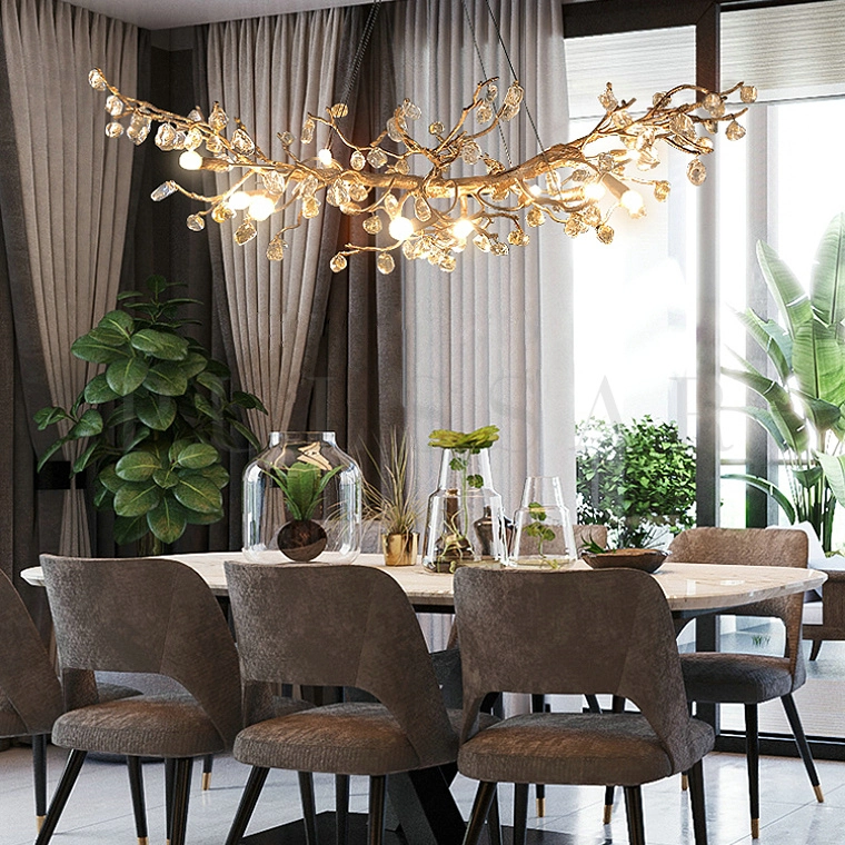 Реечная люстра ELISHA BUD LONG