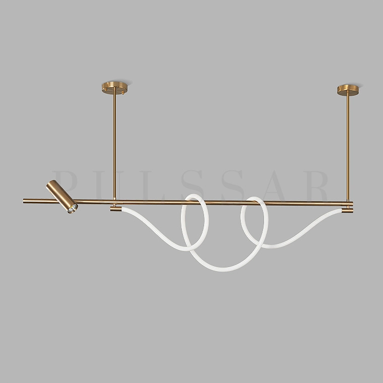 Реечная люстра DEMAS