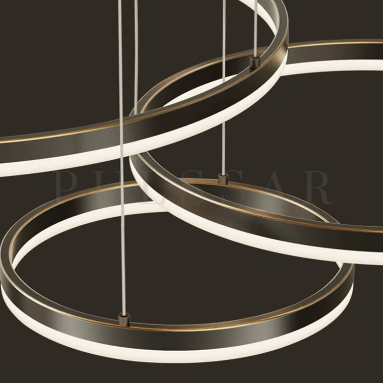 Кольцевая люстра CRUISE BLACK LUX