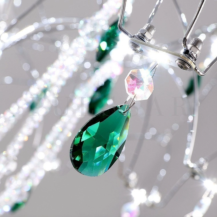 Подвесная люстра TERESA GREEN CRYSTAL