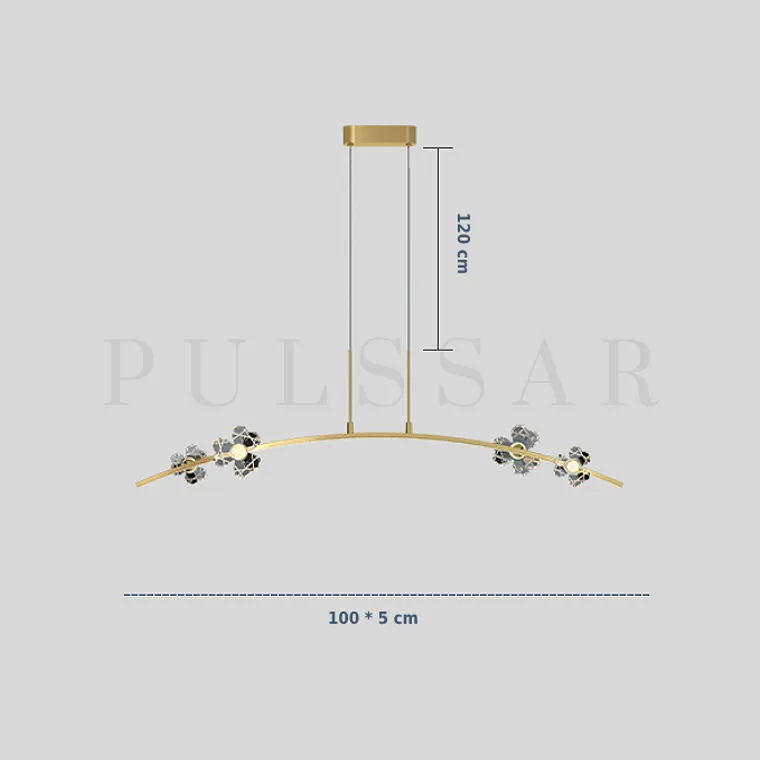 Реечная люстра CAMILIA ARC