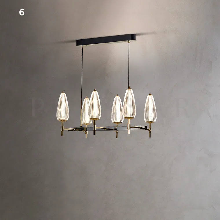 Реечная люстра CORNE LONG