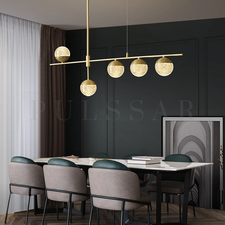 Реечная люстра MEDARD LONG