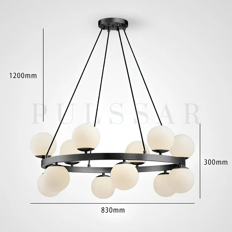 Кольцевая люстра SANNE BLACK