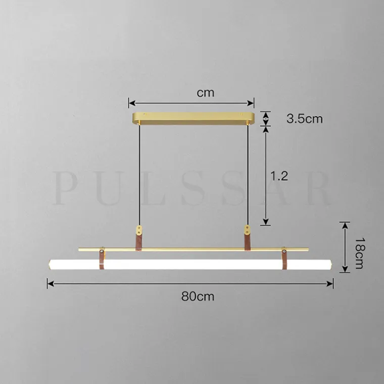 Реечная люстра HARALD