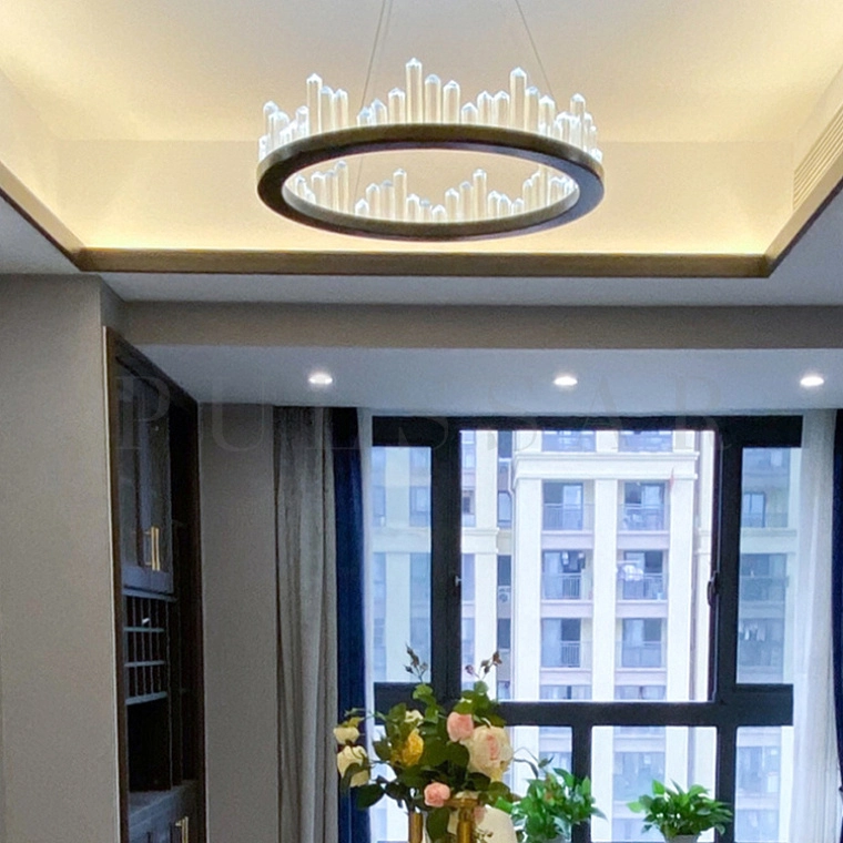 Кольцевая люстра QUARTZ BLACK