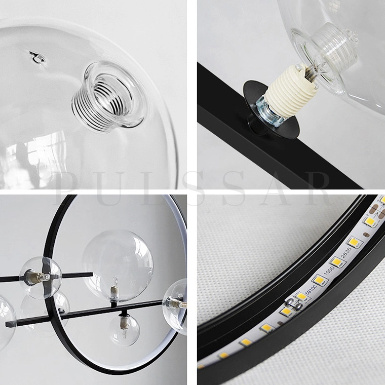 Реечная люстра IONA L HALO