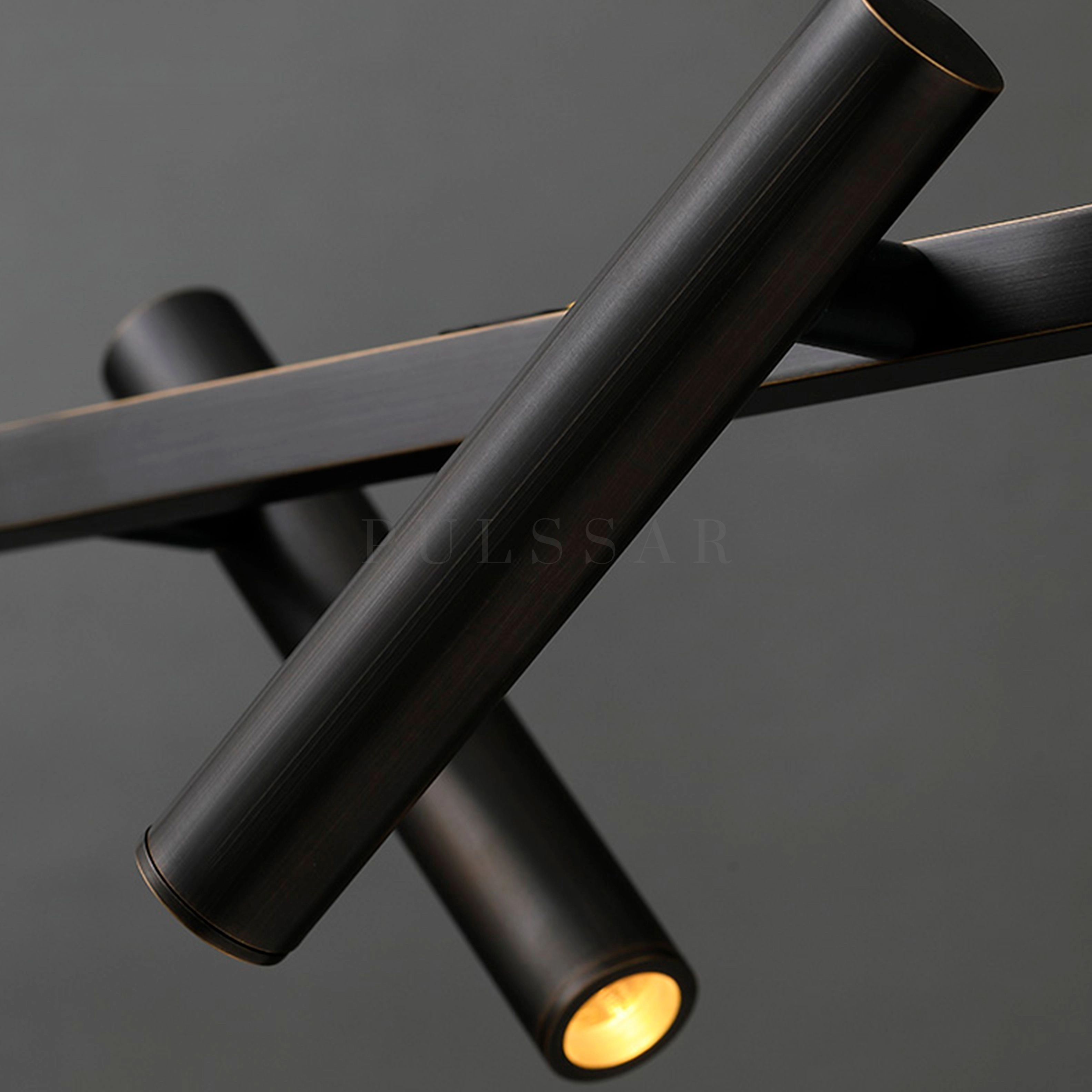 Реечная люстра LEEDS LONG