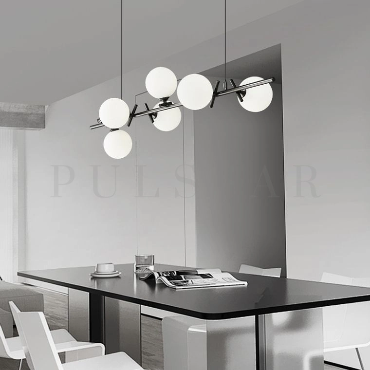 Реечная люстра KIRAN BLACK L