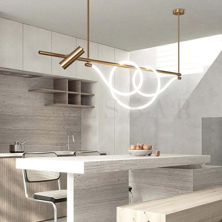 Реечная люстра DEMAS