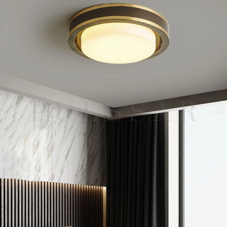 Потолочный светильник BUTTON BRASS