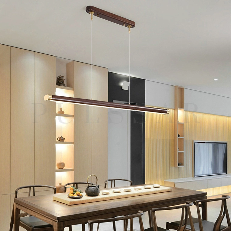 Реечная люстра RIVERA WOOD