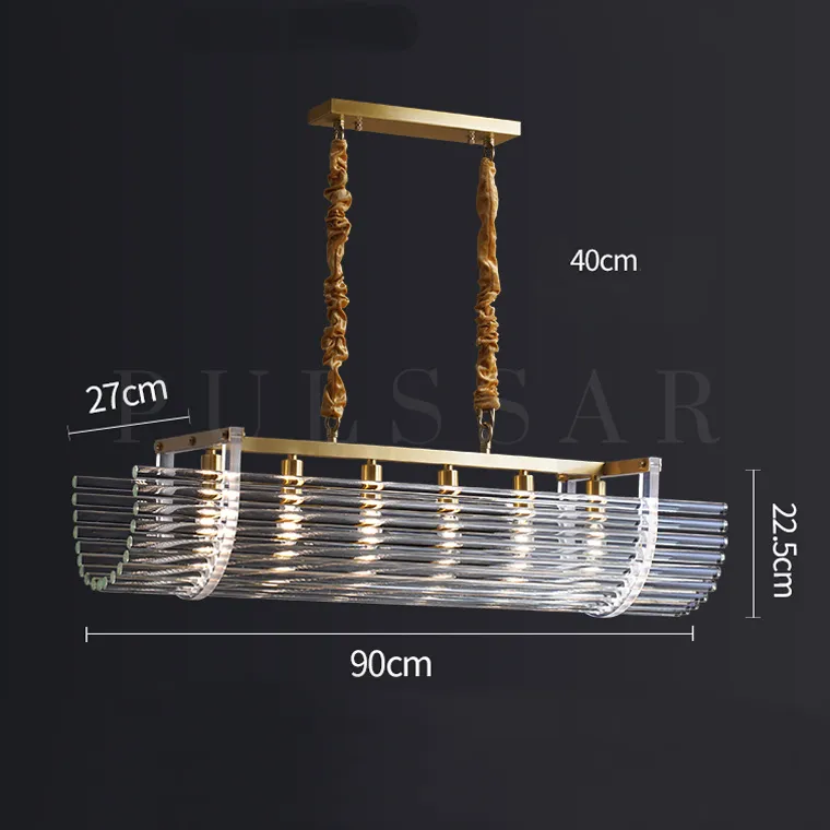 Реечная люстра TARIS