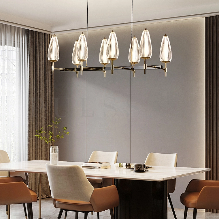 Реечная люстра CORNE LONG