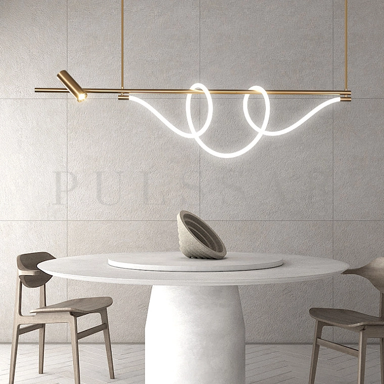 Реечная люстра DEMAS