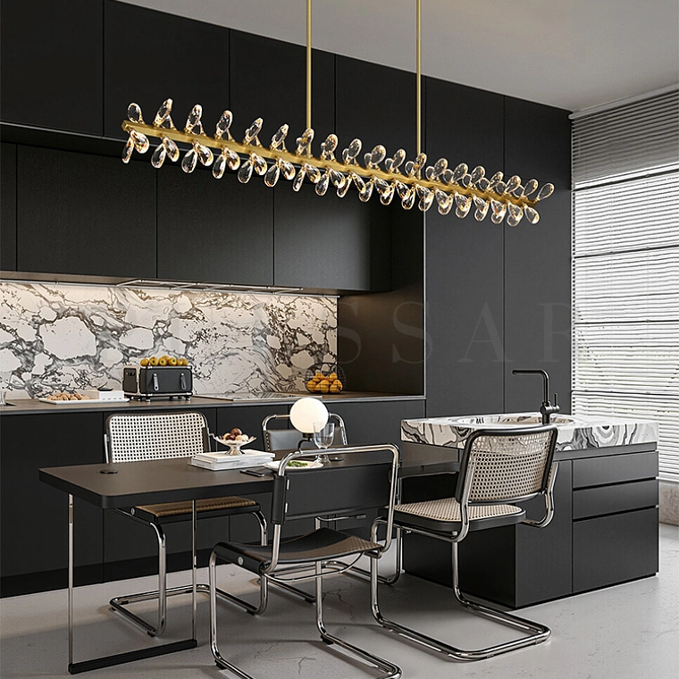 Реечная люстра GLORIOLE SPIN LINE