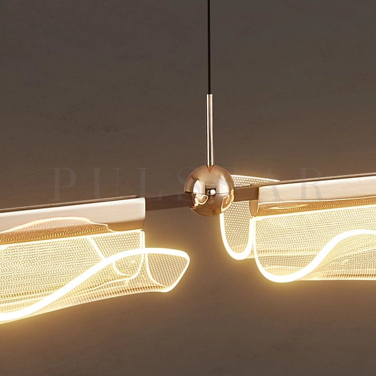 Реечная люстра DEMUS