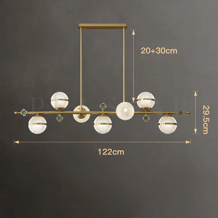 Реечная люстра LUARA LONG